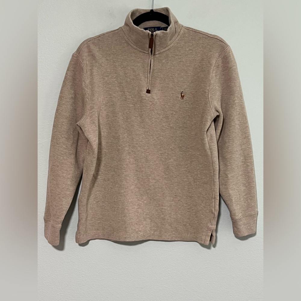POLO RALPH LAUREN Double Knit Mockneck Sweatshirt- S - Picture 5 of 8